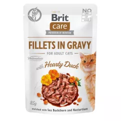 Влажный корм для кошек Brit Care Cat pouch 85g (филе утки в соусе) (100529/0518)