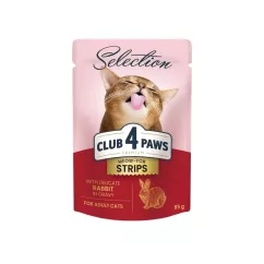 Влажный корм для кошек Club 4 Paws pouch 85 г (кролик) (B5631901)