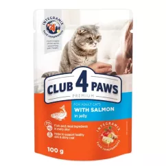 Влажный корм для кошек Club 4 Paws Premium 100 г (лосось) (B5610311)