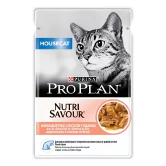 Purina Pro Plan Housecat Adult Salmon 85 г (лосось) вологий корм для котів, що живуть у приміщенні