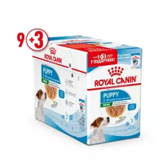 Влажный корм для щенков мини пород Royal Canin Mini Puppy 85г, 9+3 шт в подарок (домашняя птица) (11486)