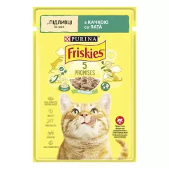 Влажный корм пауч для кошек Friskies pouch, 85г (утка) (3650662)