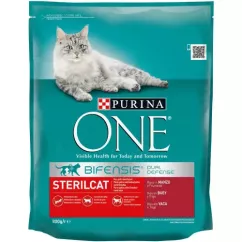 Purina One Sterilised 800 г (яловичина) сухий корм для стерилізованих котів