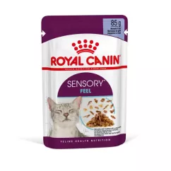Влажный корм для кошек для стимуляции тактильных рецепторов полости рта Royal Sensory Feel pouch в желе 85 г (1529001)