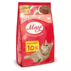 Сухий корм для дорослих котів МЯУ 900 г (м'ясне асорті) (B1260101)