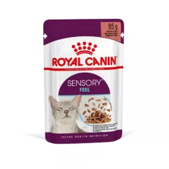 Влажный корм для кошек для стимуляции тактильных рецепторов полости рта Royal Sensory Feel pouch в соусе 85 г (1519001)
