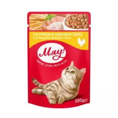 Влажный корм в соусе для взрослых кошек МЯУ 100 г (курица) (B2210103)
