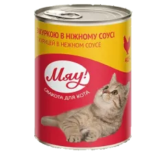 Влажный корм в соусе для взрослых кошек МЯУ 415 г (курица) (B2200104)