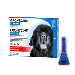 Капли на холку для собак Boehringer Ingelheim (Merial) "Frontline" (Фронтлайн) от 40 до 60 кг, 1 пипетка (от внешних паразитов)