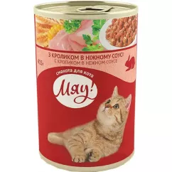 Вологий корм для соусу дорослих котів МЯУ 415 г (кролик) (B2200504)
