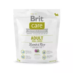 Brit Care Adult Small Breed Lamb & Rice 1 kg сухой корм для взрослых собак мелких пород