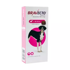 Таблетки для собак MSD Animal Health «Bravecto» (Бравекто) від 40 до 56 кг, 1 таблетка (від зовнішніх паразитів)