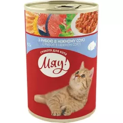Влажный корм в соусе для взрослых кошек МЯУ 415 г (рыба) (B2200204)