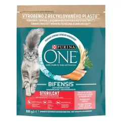 Сухой корм для стерилизованных кошек Purina One Sterilised 800 г (лосось) (12486395)