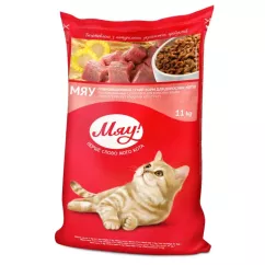Сухий корм для дорослих котів МЯУ 11 кг (м'ясне асорті) (4820083902093)