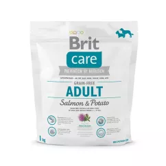 Brit Care Salmon & Potato Free Adult 1 kg сухий корм для дорослих собак дрібних та середніх порід