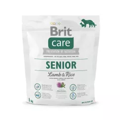 Brit Care Senior Lamb & Rice 1 kg сухой корм для пожилых собак всех пород