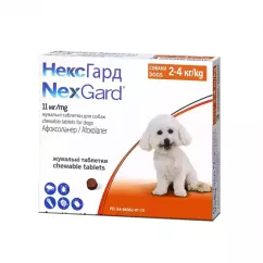 Boehringer Ingelheim (Merial) NexGard 2 - 4 кг Таблетки для собак от внешних паразитов 1 таб