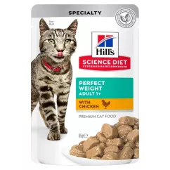 Влажный корм для кошек с лишним весом Hills Science Plan Adult Perfect Weight 85 г (курица) (10033/10032)