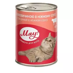 Влажный корм в соусе для взрослых кошек МЯУ 415 г (говядина) (B2200604)