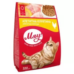 Сухий корм для дорослих котів МЯУ 300 г (курка) (4820215364553)