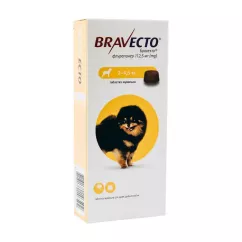 Таблетки для собак MSD Animal Health «Bravecto» (Бравекто) від 2 до 4,5 кг, 1 таблетка (від зовнішніх паразитів)
