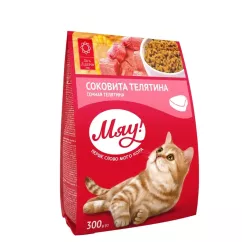 Сухий корм для дорослих котів МЯУ 300 г (телятина) (B1210710)
