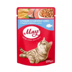 Влажный корм в соусе для взрослых кошек МЯУ 100 г (рыба) (B2210202)