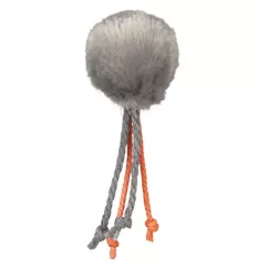 Игрушка для кошек Trixie Мяч с погремушкой и перьями 4 см (плюш, цвета в ассортименте) (4126)