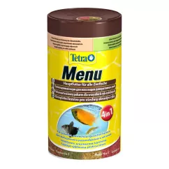 Tetra Menu 4 in 1 Сухой корм для всех аквариумных рыб в хлопьях 250 мл