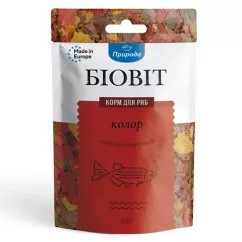 Сухий корм для акваріумних риб Природа в пластівцях Біовіт «Колор» 10 г (для всіх акваріумних риб) (PR240462)