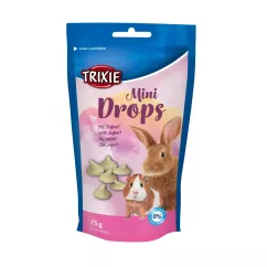 Ласощі для кроликів та морських свинок Trixie «Mini Drops» 75 г (йогурт) (60332)