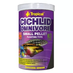 Tropical Cichlid Omnivore Small Pellet Сухой корм для всех цихлид в гранулах 1 л