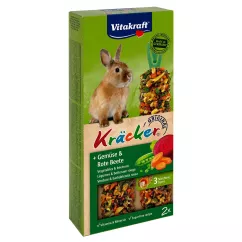 Ласощі для кроликів Vitakraft «Kracker Original + Vegetable & Beetroot» 100 г / 2 шт (овочі) (25015)