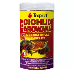 Tropical Cichlid Carnivore Medium Sticks Сухой корм для мясоядных цихлид в палочках 250 мл