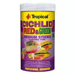 Сухой корм для аквариумных рыб Tropical в палочках «Cichlid Red & Green Medium Sticks» 250 мл (для всех цихлид) (63724)