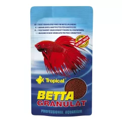 Tropical Betta Granulat Сухой корм для аквариумных рыб петушков в гранулах 10 г