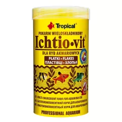 Tropical Ichtio-Vit Сухий корм для всіх акваріумних риб у пластівцях 250 мл