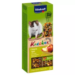 Ласощі для пацюків Vitakraft «Kracker Original + Spelt & Apple» 112 г / 2 шт (спельта та яблуко) (25140)