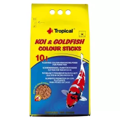 Tropical Koi & Goldfish Colour Sticks Сухий корм для всіх ставкових риб у паличках 10 л