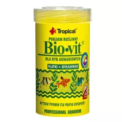 Tropical Bio-Vit Сухий корм для травоїдних риб у пластівцях 100 мл