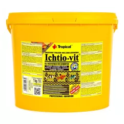 Tropical Ichtio-Vit Сухий корм для всіх акваріумних риб у пластівцях 5 л