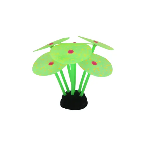 Декорація для акваріума рослина силіконова Deming Плямисті гриби 11 х 9 см (AM209033PT) - фото №4
