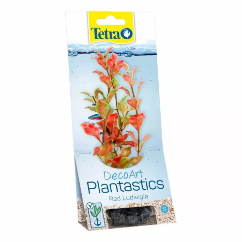 Декорація для акваріума Tetra DecoArt Plantastics рослина з обважнювачем «Red Ludwigia» M 23 см (пластик) (270442) - фото №2