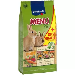 Корм для кроликов Vitakraft Premium Menu Vital 1 кг + 20 % (89375)