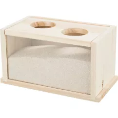 Пісочна ванна для гризунів Trixie 22 × 12 × 12 см (дерево) (63004)