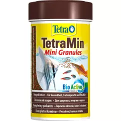 Сухий корм для акваріумних риб Tetra в гранулах TetraMin Mini Granules 100 мл (для всіх акваріумних 