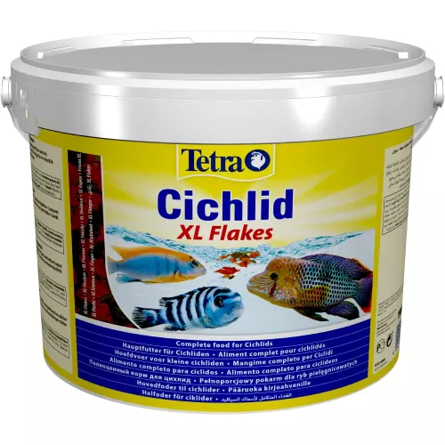 Tetra Cichlid XL Flakes Сухой корм для всех цихлид в хлопьях 10 л - фото №2