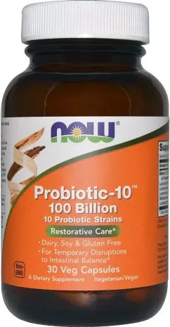 Біологічно активна домішка Now Foods Probiotic 100 Billion 30 капсул (733739029317)