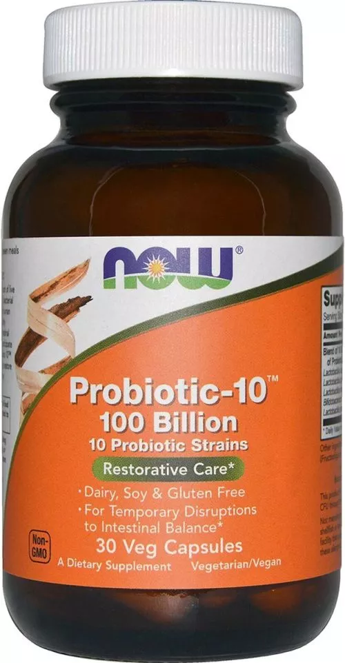 Биологически активная добавка Now Foods Probiotic 100 Billion 30 капсул (733739029317) - фото №3
